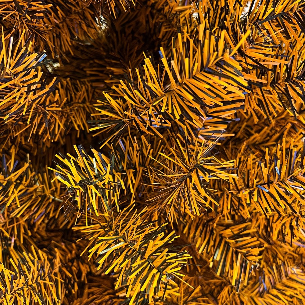 Tree Buddees Black and Orange Halloween / Fall Colored Christmas Tree 6ft Tall