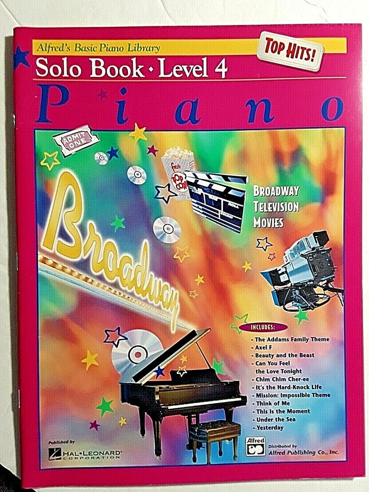 Alfred's Basic Piano Library  "Solo Book, Level 4" - Top Hits