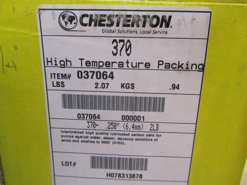 Chesterton 370 High Temperature Packing .250" 2 Lbs