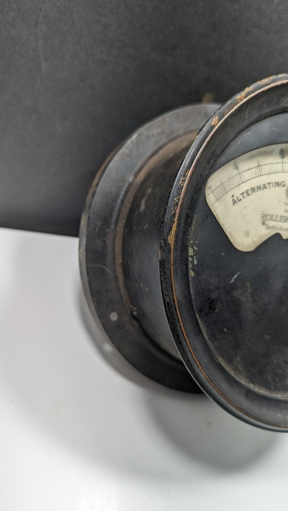 Roller Smith Alternating Current Ammeter Meter USA Untested Steampunk Style