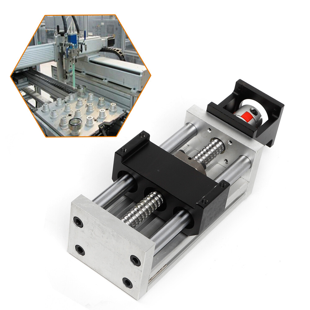 CNC Linear Stage Table - 100mm Stroke Ball Screw Rail Slide Guide