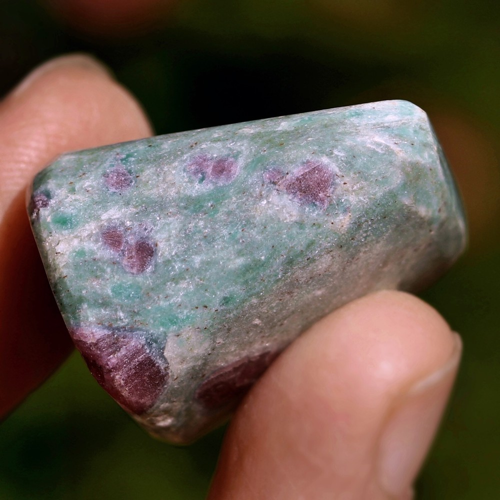 Tumbled Stone: Ruby and Fuchsite from India (RUB203)