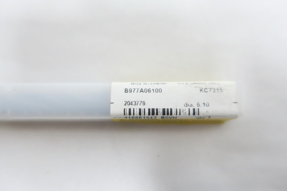 Kennametal B977A06100 KC7315 Carbide Drill Bit