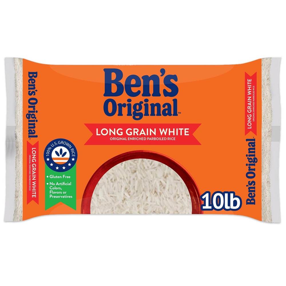 Enriched Long Grain White Rice, Parboiled Rice, 10 lb Bag