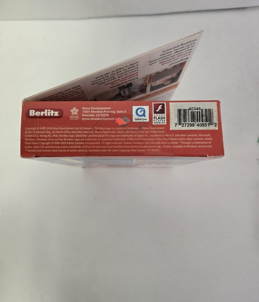 Nova Berlitz German Premier (PC/Mac-CD) New in Sealed Box