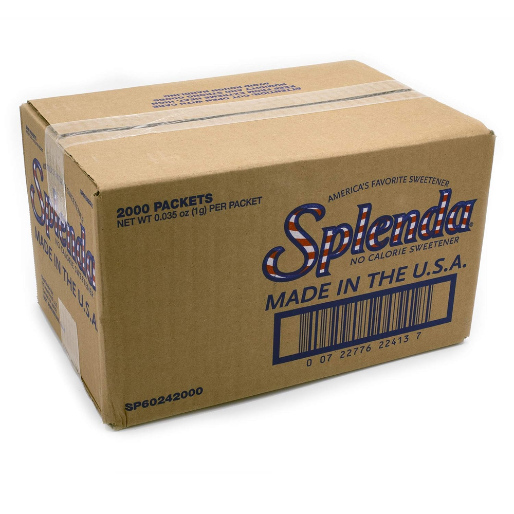 SPLENDA Zero Calorie Sweetener, 2000 Count Packets
