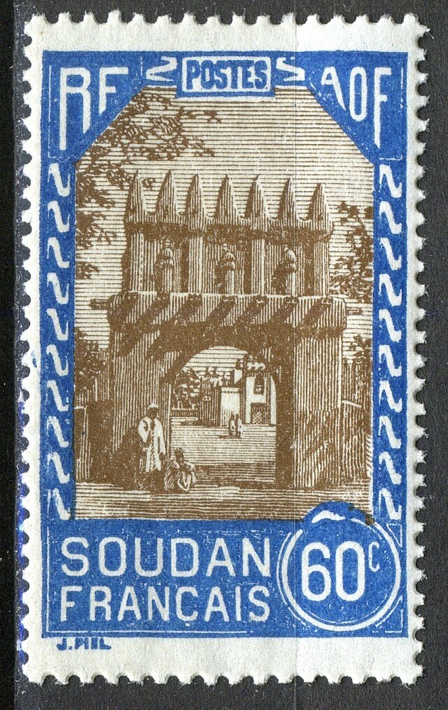 French Soudan 1940, 60c Djenne gate MNH, Yv 111