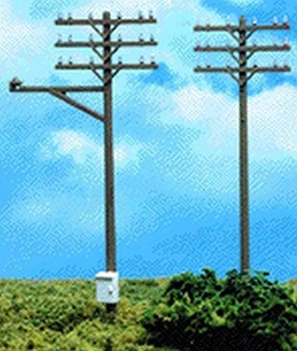 Atlas HO Scale Model Railroad/Train Accessory Telephone Poles (12 Pack)