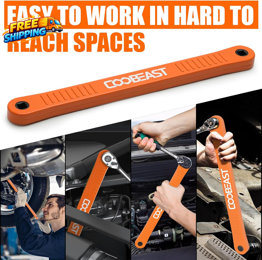 3/8 Inch Offset Extension Wrench Impact Ready Socket Wrench Extender Tool