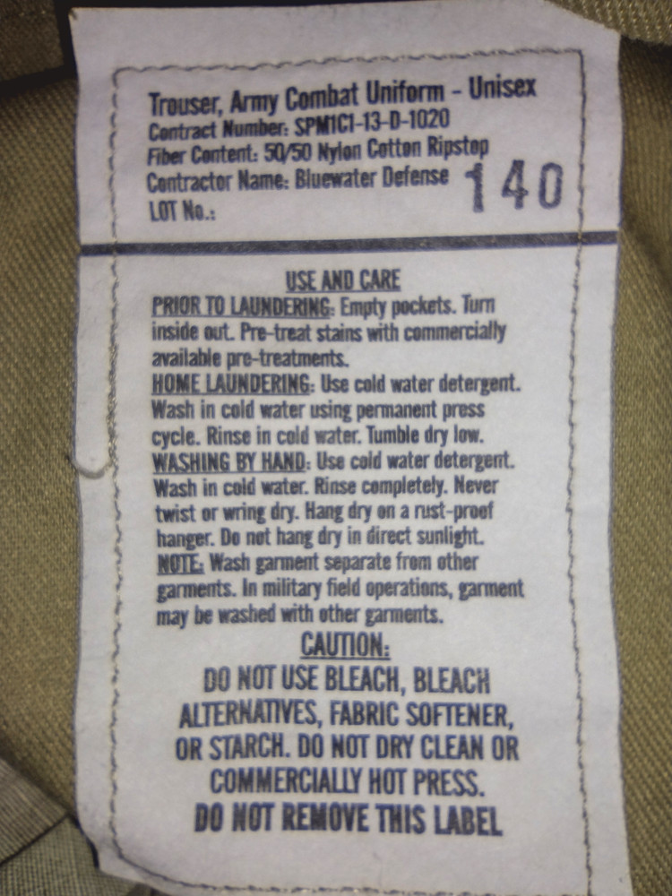 US Army Multi-Cam OCP FRACU Pants/Bottom Size Small - Regular