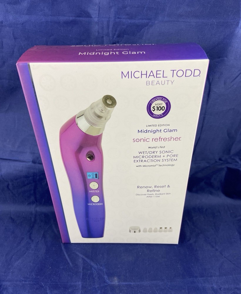 Michael Todd Beauty Sonic Refresher Microderm Pore Extraction Glam L.E. New