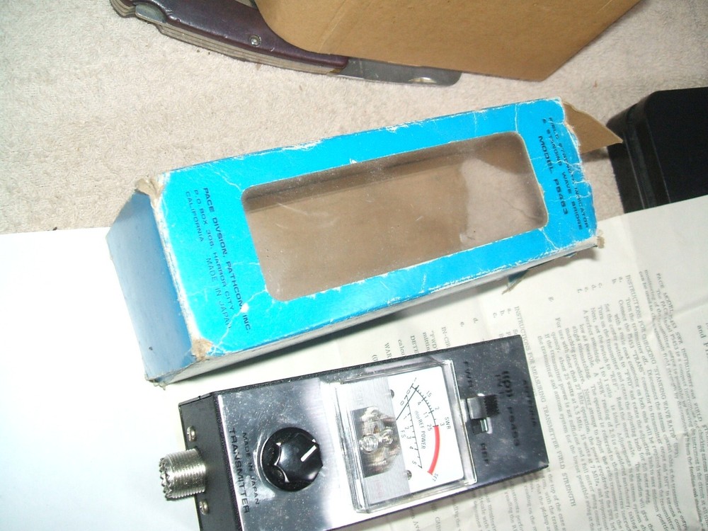 PACE PATHCOM VINTAGE SWR METER MODEL P5453 FIELD STRENGTH INDICATOR ANTENNA
