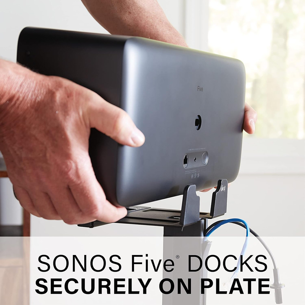 Premium Wireless Speaker Stand for Sonos Five & Play:5 - Black