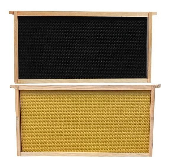 Full Depth Assembled Plastic Embedded Beehive Frames