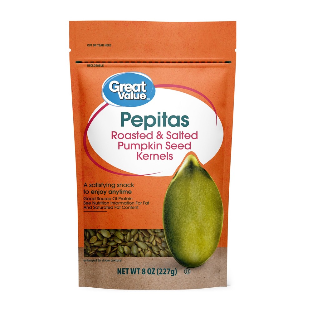 Pepitas Pumpkin Seeds Shelled 8 oz 4 Pack