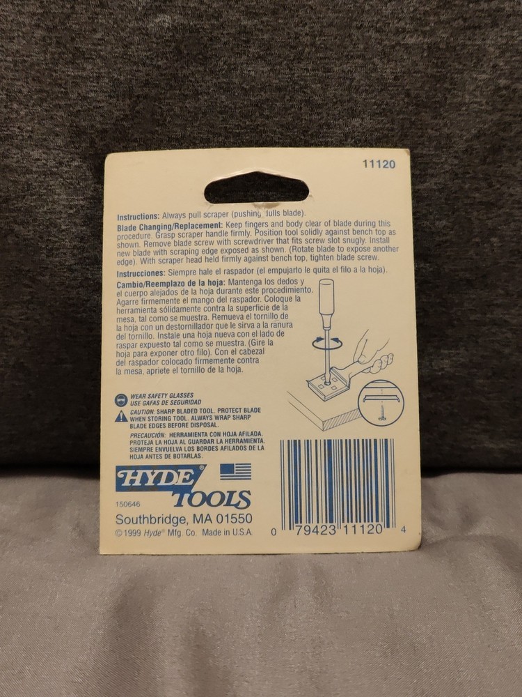 1.5" Four-Edge Scraper Blade - Hyde Tools Model 11120