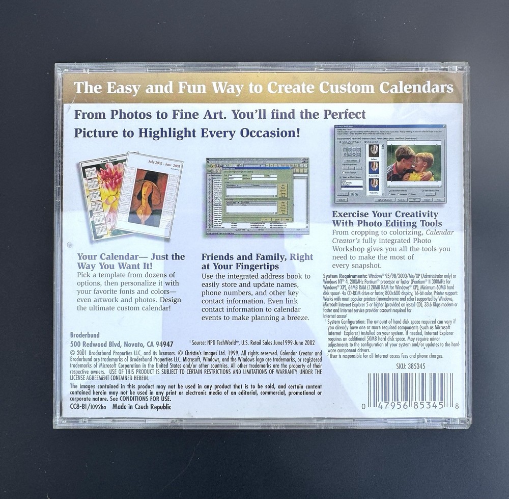 Calendar Creator 8 - VERY GOOD