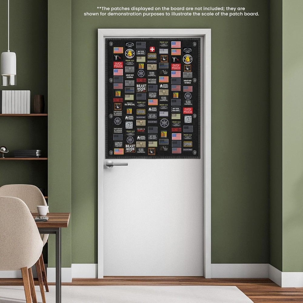 Tactical Patch Board 40x28", Morale Patch Hanging Wall Panel Display Holder