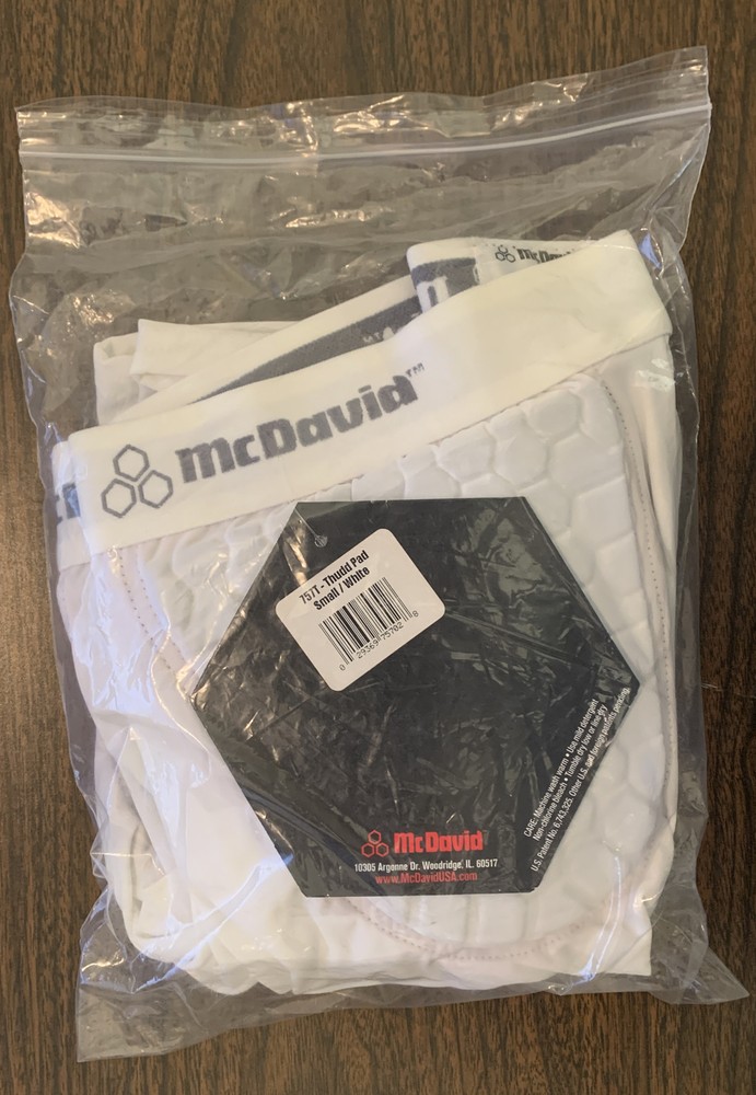 McDavid Thuds Pad Sz Small White New 757T