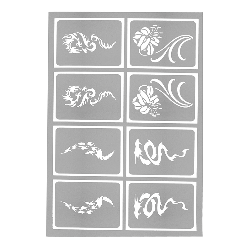 Reusable Airbrush Temporary Tattoo Stencil Art Designs Template 281 Pattern