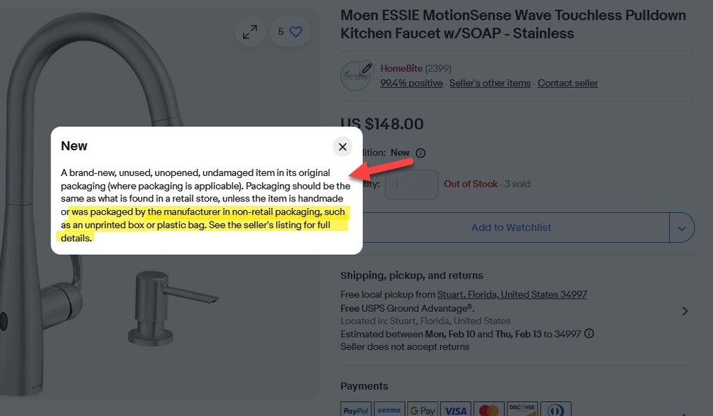 🆕 Moen 5965SRS ALIGN Pull-Down Reflex Kitchen Bar Prep Faucet - Stainless $529