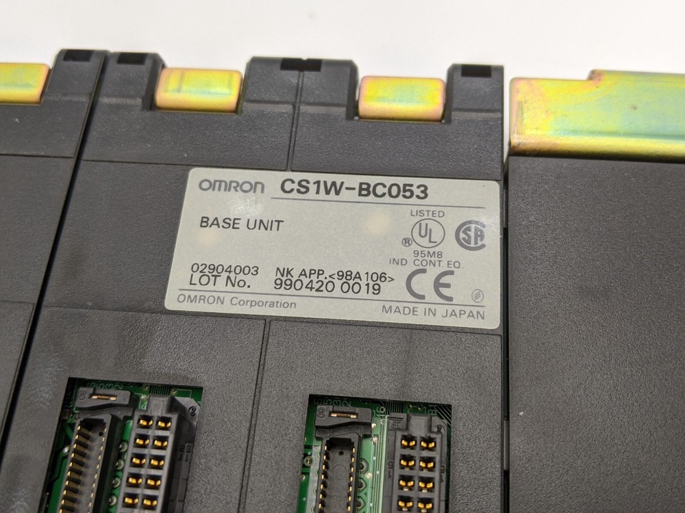Omron CS1W-BC053 Base Unit CPU Central Processing Unit Backplane CS1 Series