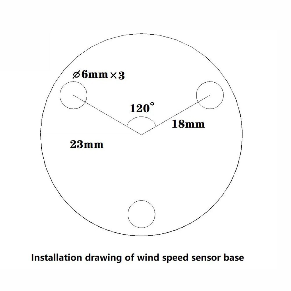 NEW Tower Crane Self-Generating Wind Speed Sensor Display Unpowered Anemometers