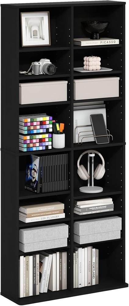 Jaya 4-Tier Multimedia Storage Tower Espresso