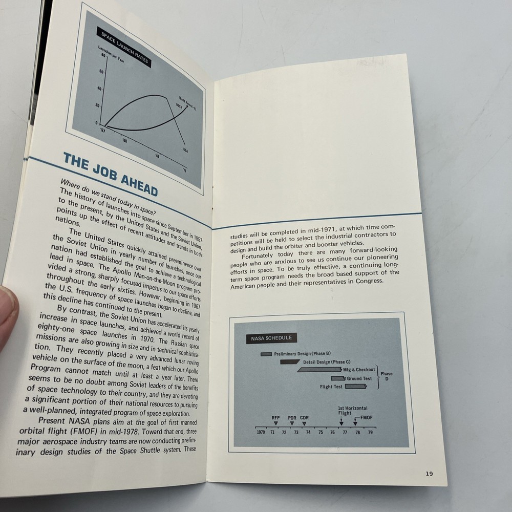 Space Shuttle The Next Logical Step Grumman Aerospace Info Booklet Boeing