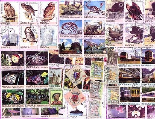 100 All Different ANGOLA Stamps
