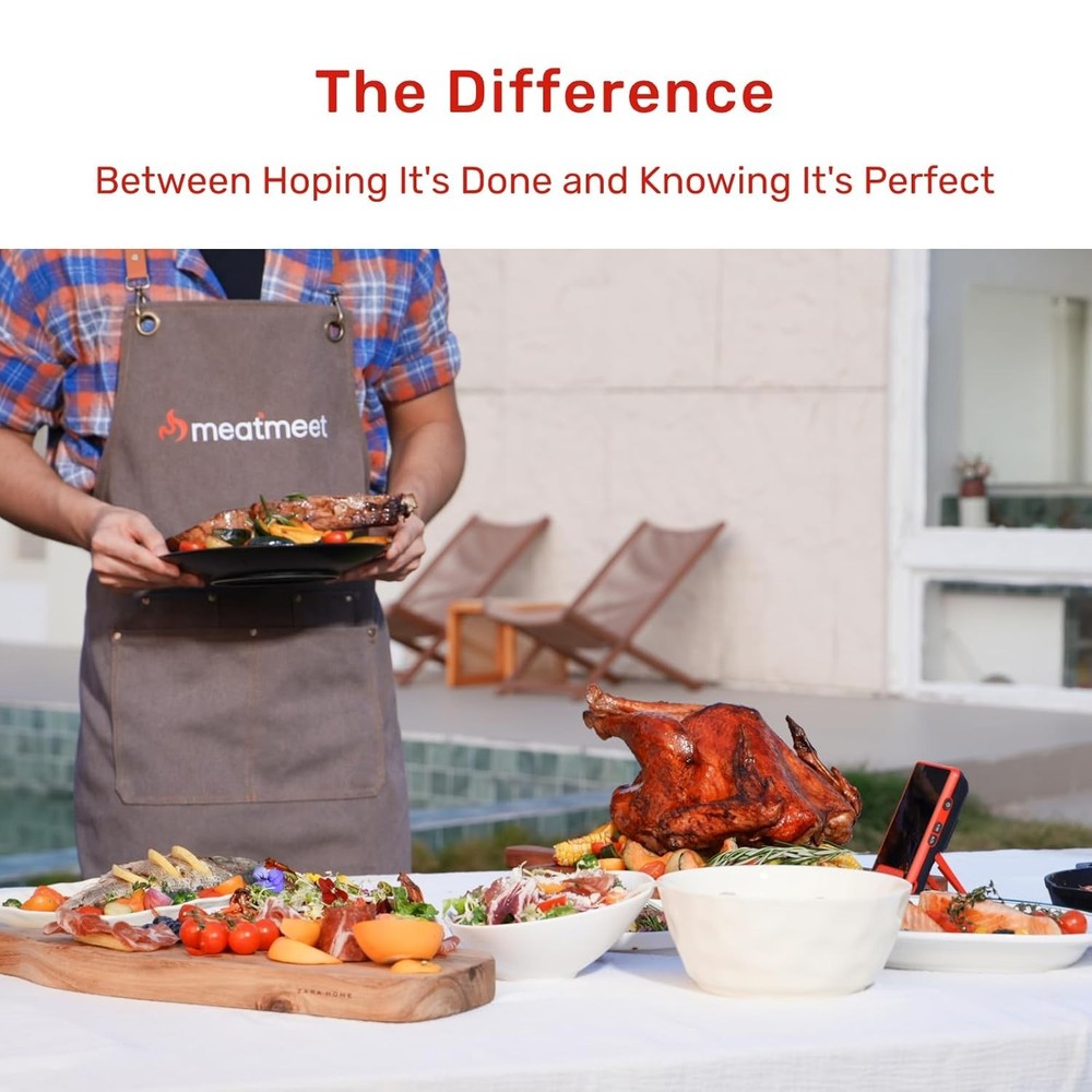 Meatmeet Z Pro Wireless Bluetooth Meat Thermometer - 4 Probes