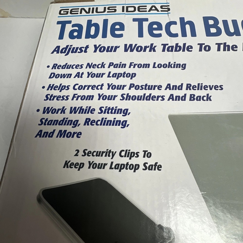 Genius Ideas Table Tech Buddy Adjustable laptop desk