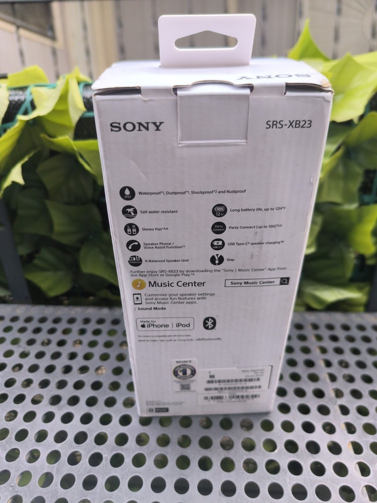 Sony XB23 Portable Bluetooth Speaker - Black