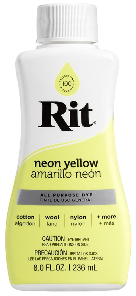 Rit Dye Liquid 8oz Neon Yellow