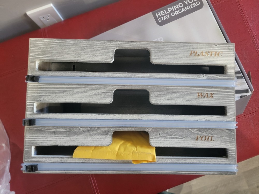 3 in 1 wrap dispenser with cutters