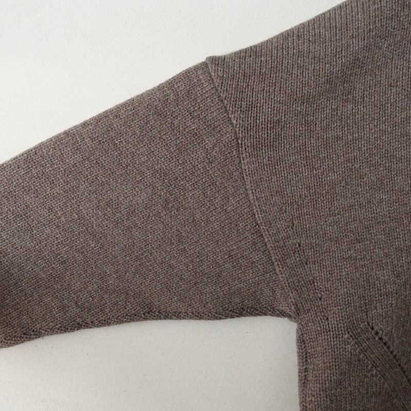 MICA&DEAL Wool High-Neck Knit Pullover (Size F)