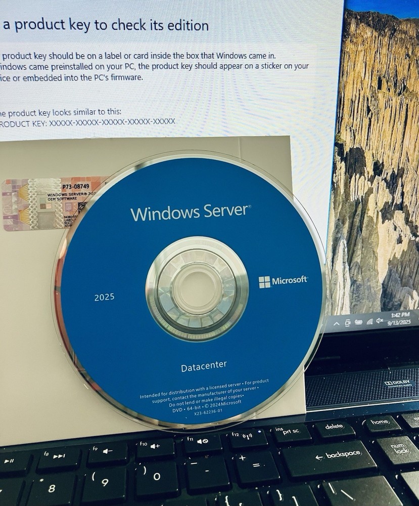 New Sealed Microsoft Windows Server 2025 Datacenter – 16-Core