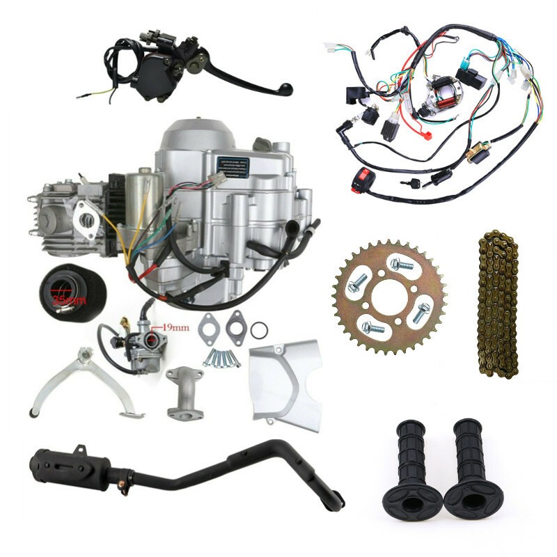 125CC Engine Motor Semi Auto + Reverse Electric Start Combo 90CC 110cc ATC70 ATV