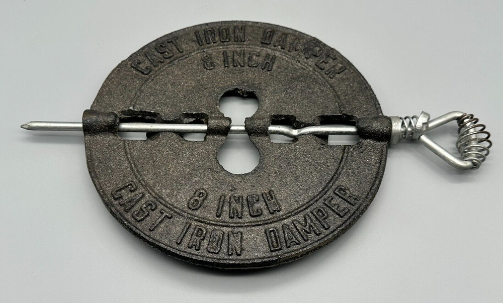 Vintage Cast Iron Damper 8 inch