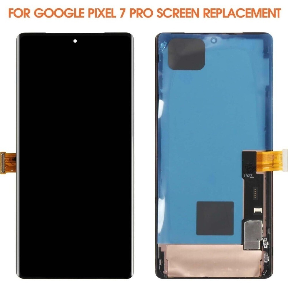 OLED For Google Pixel 7 Pro Replacement Screen - Black Complete Assembly