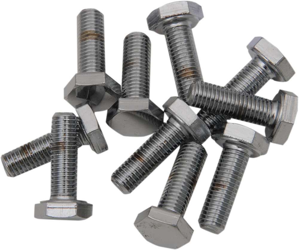 DRAG SPECIALTIES DS190627 Replacement Fine Thread Hex Head Bolts 10 Pack