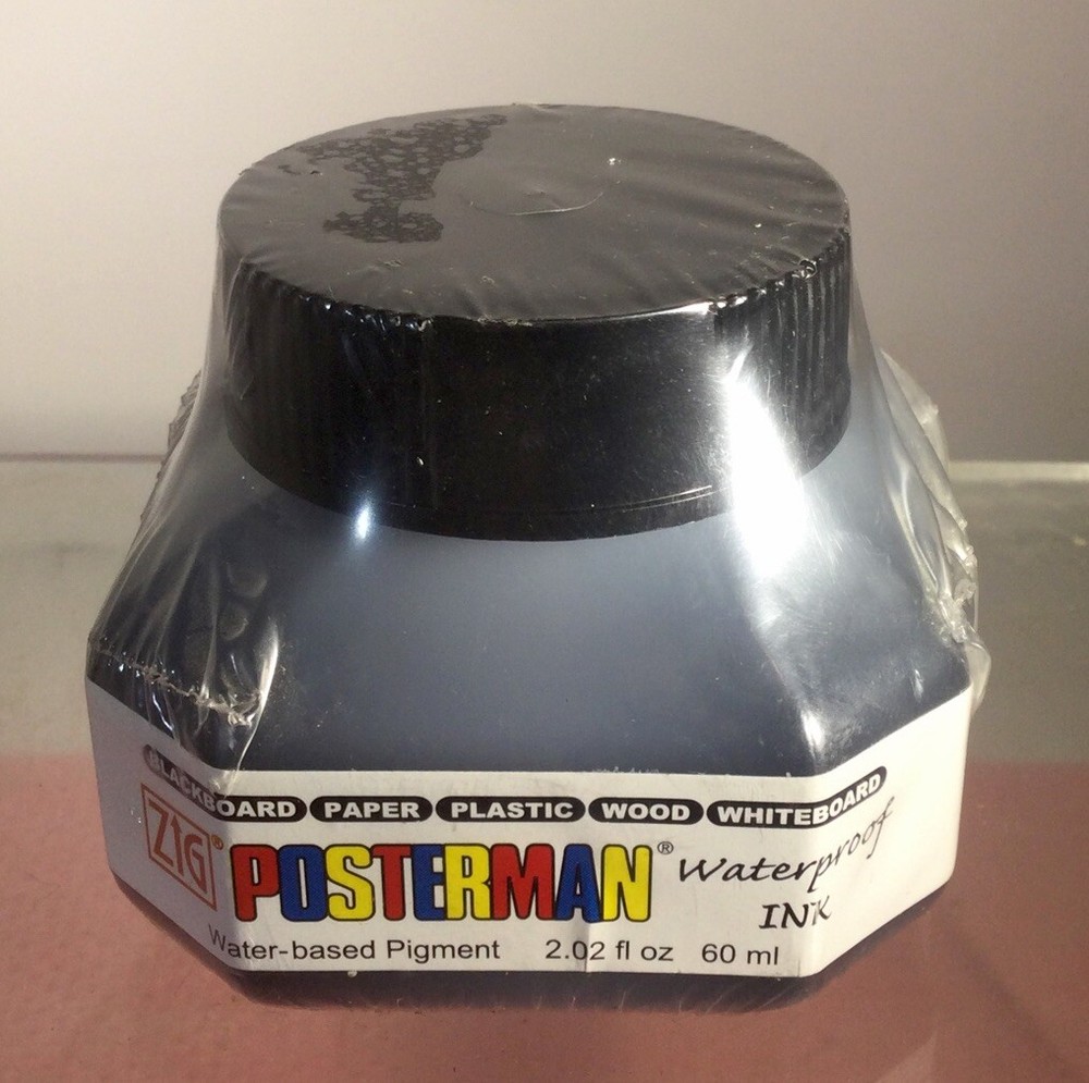KURETAKE ZIG POSTERMAN WATERPROOF BLACK INK 60ml