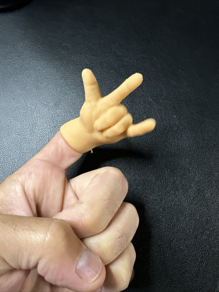 Tiny ‘Rock & Roll” Hands Finger Puppet (Left Hand)
