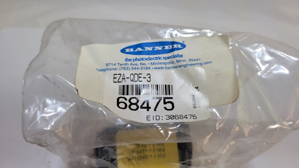 Banner EZA-QDE-3 EZ Screen 3-Pin End Cap Emitter Accessory