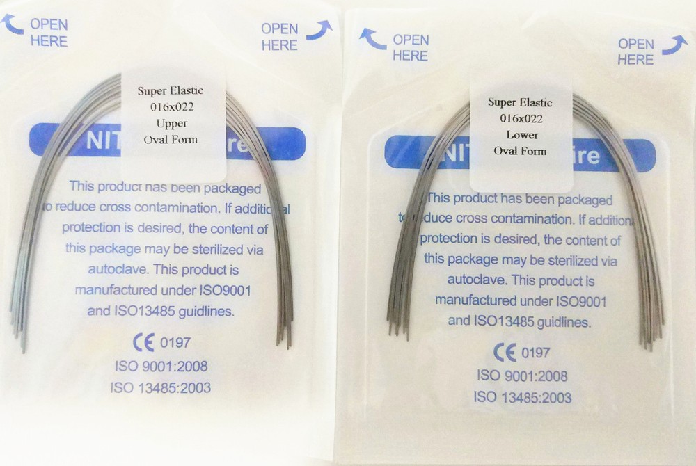10Pack Dental Orthodontic Super Elastic Niti Archwire Rectangular Wire Oval Form