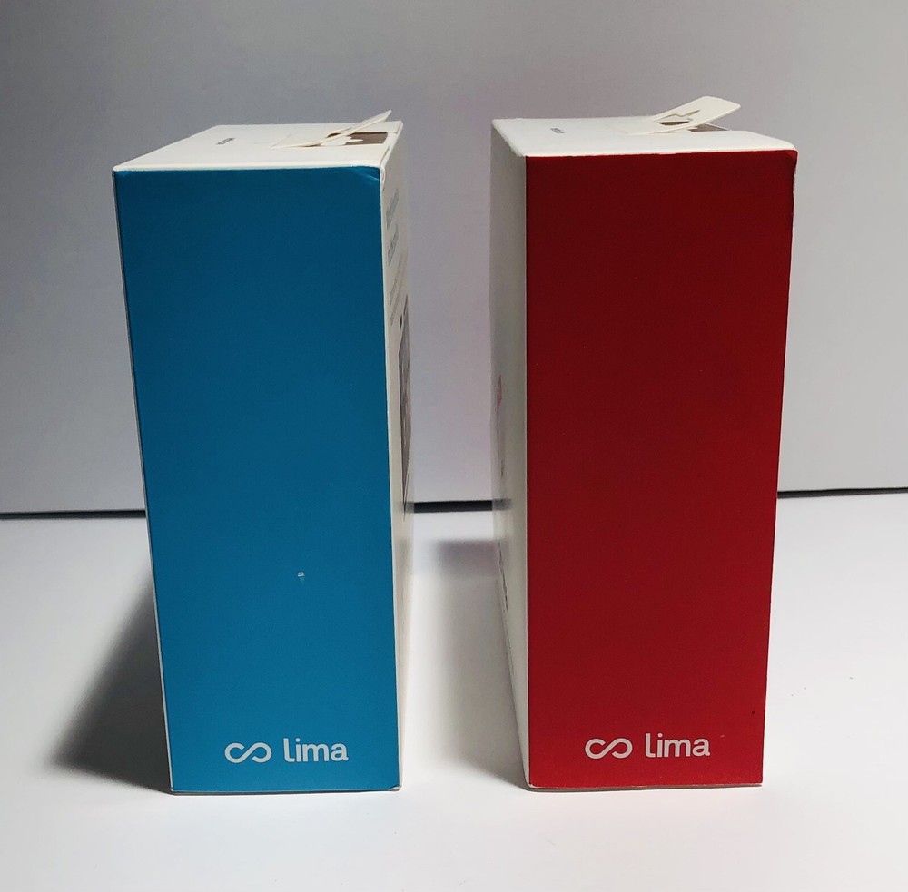 2x Lima Smart Cloud Sharing USB Device + Earphones kickstarter Blue & Red New