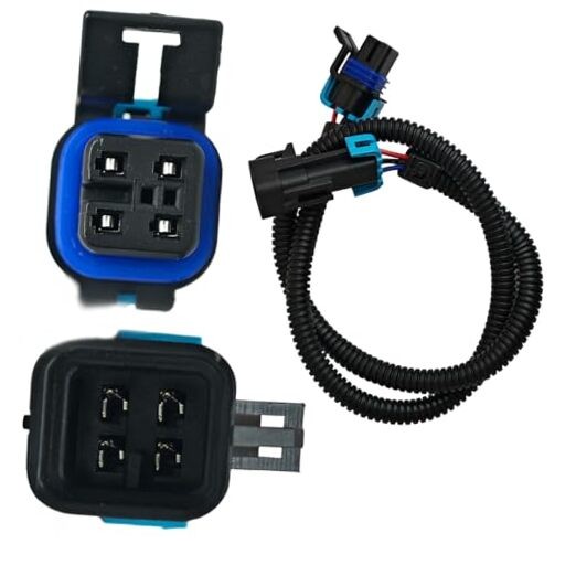 Oxygen Sensor Extension Harness 24" (4-Pin Square, Black) — Pigtail OE PT2374