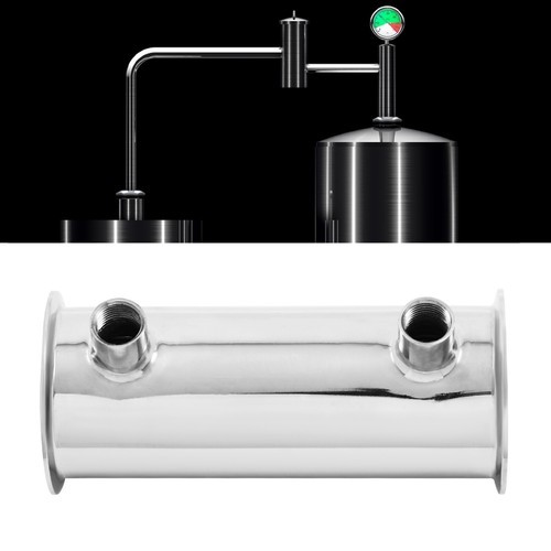 304 Stainless Steel 3" Tri Clamp Condenser with 10 Holes for Distillation
