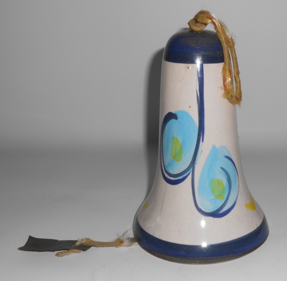 Pacific Stoneware Art Pottery Decorated Wind Chime / Bell