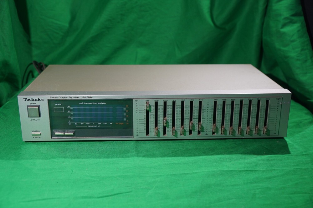 Technics Stereo Graphics Equalizer Sh-8044 Real Time Spectrum Analyzer